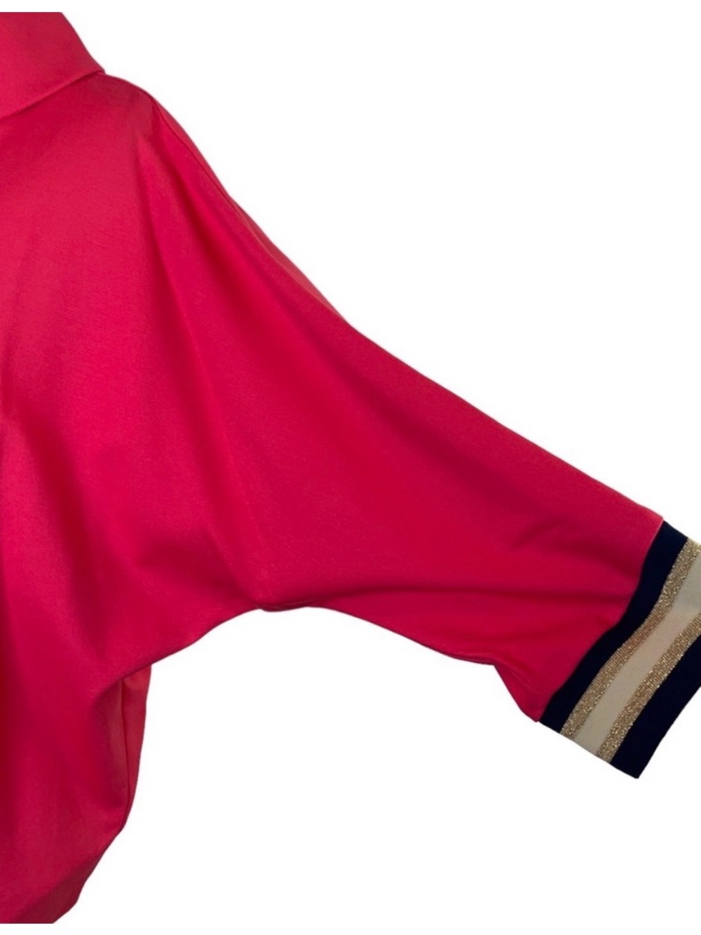 NWOT TRINA TURK AQUATA TOP IN PINK SAPPHIRE - Picture 5 of 9